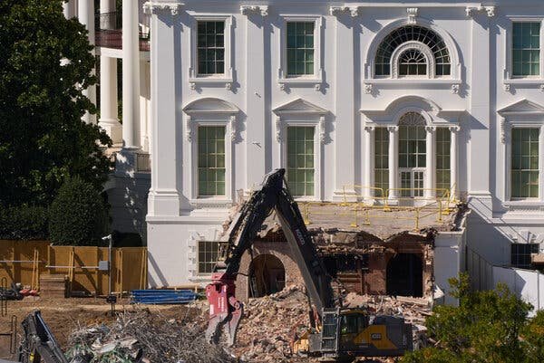 WHITE HOUSE BALLROOM DEMOLITION RAGES ON AMID NATIONAL SECURITY CLAIM second image