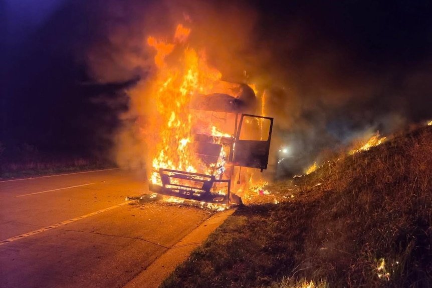 Truck Fire Epidemic Hume Highway Shut Down for the Tenth Time in Two Months as Australia's Deadly Road Crisis Deepens. - Second Image